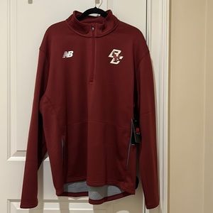 XL Boston College Maroon New Balance Thermal Half Zip-up - NEW WITH TAGS